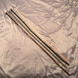 Belt Set Bundle Brown Black Grey Pink